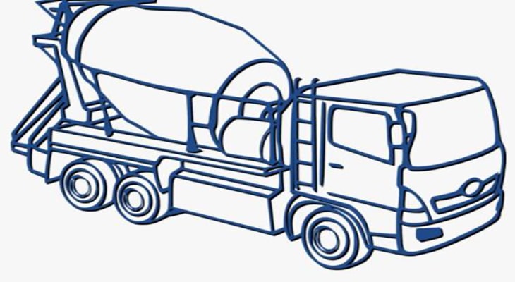  کامیون مخصوص حمل و نقل بتن 